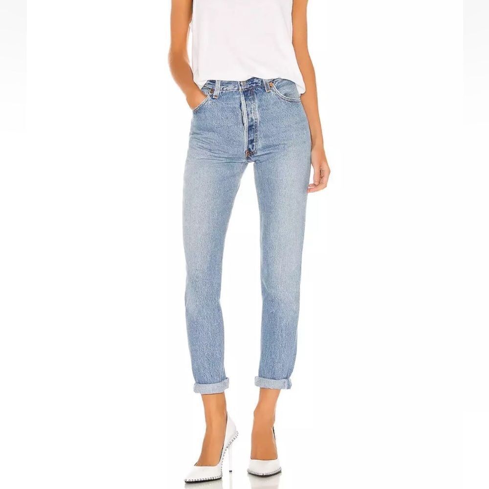 Re/Done Levi's High Rise Jeans in Indigo